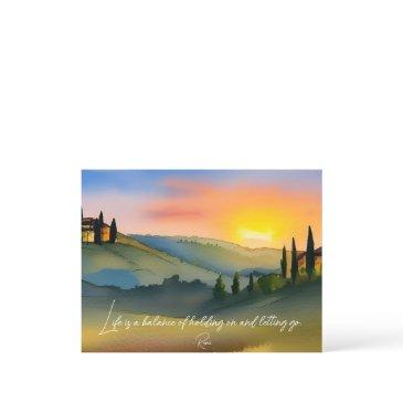 life is balance rumi quote pretty sunset postinvitations