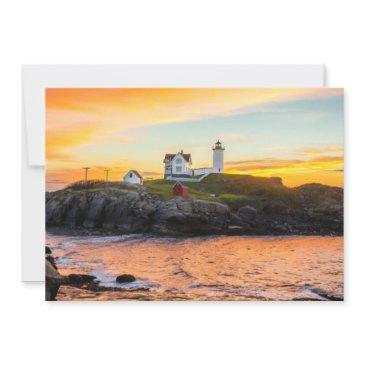 lighthouses | nubble lighthouse maine thank you invitations