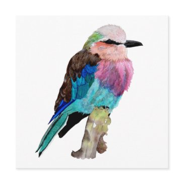 lilac breasted roller bird holiday invitations