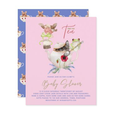 lilibet tea party shower invite fit for princess