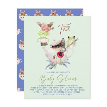 lilibet tea party shower invite fit for princess