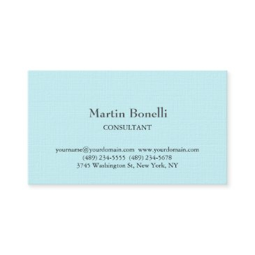 linen unique classical simple green blue business invitations