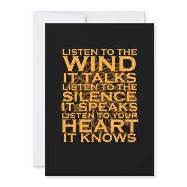 listen to the wind native american day support thank you invitations