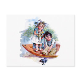 Small Little Boston Tea Party Invitation Postinvitations Front View