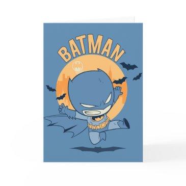 little comic batman flying kick invitations