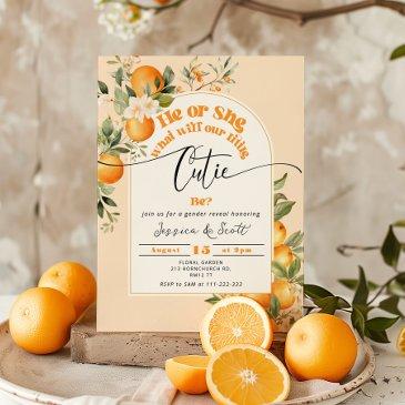 little cutie gender reveal invitation