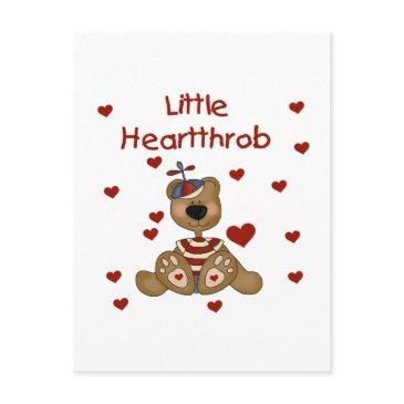 little heartthrob boy bear postinvitations