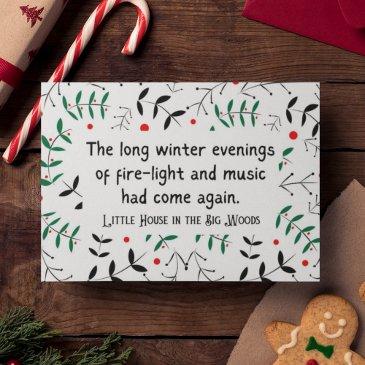 little house on the prairie cozy winter hygge holiday invitations