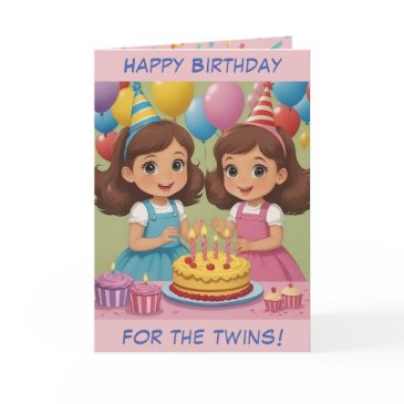 little twin girls birthday invitations