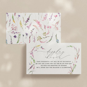little wildflower floral baby display shower business invitations