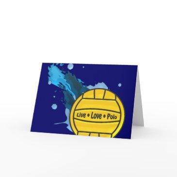 live love polo - water polo greeting invitations