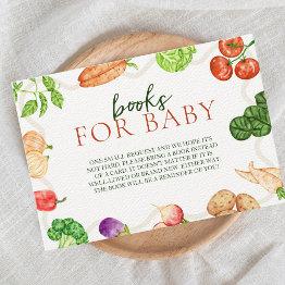 Small Locally Grown | Farmers Market Books For Baby Enclosure Invitations Front View