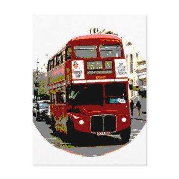 london red bus routemaster buses postinvitations