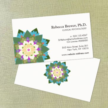 lotus flower yoga holistic health healer business invitations