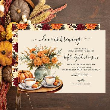 love is brewing bridal shower invitation