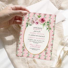 Small Love Shack Fiance Garden Bridal Shower Invitation Front View