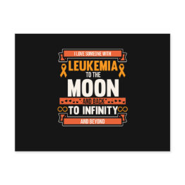 Small Love Someone With Leukemia Orange Ribbon Awareness Invitation Postinvitations Front View