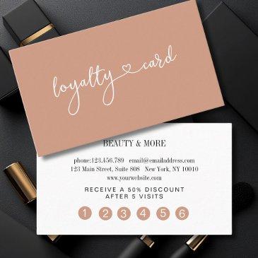 loyalty map 5 nails lashes beauty business invitations