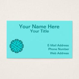 Small Lt Blue/teal Flower Ribbon By Kenneth Yoncich Front View