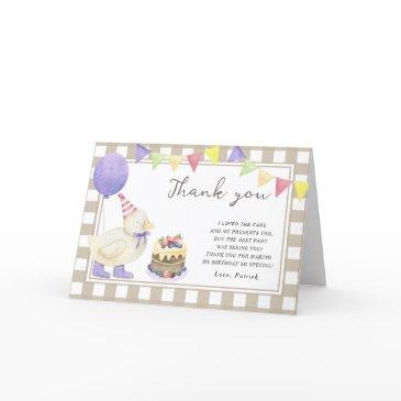 lucky duckling birthday party thank you