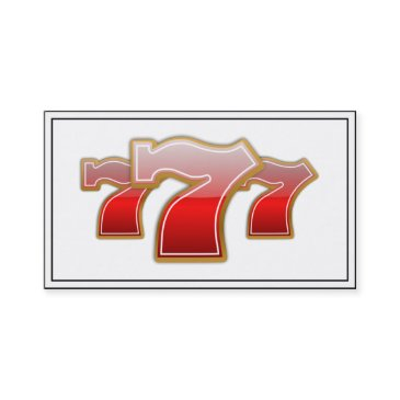 lucky sevens - slot machine jackpot business invitations