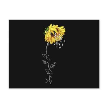 lung cancer awareness sunflower invitation postinvitations