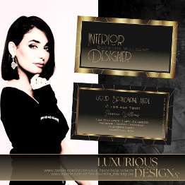 Small Luxe Dark Gold Frame Brown Gradient Professional Business Invitations Front View