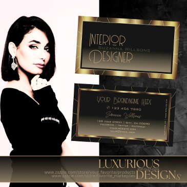 luxe dark gold frame brown gradient professional business invitations
