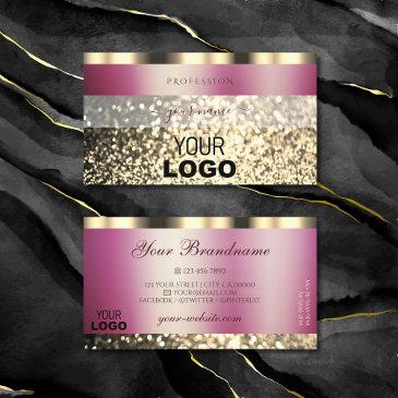 luxurious burgundy gold sparkling glitter add logo business invitations
