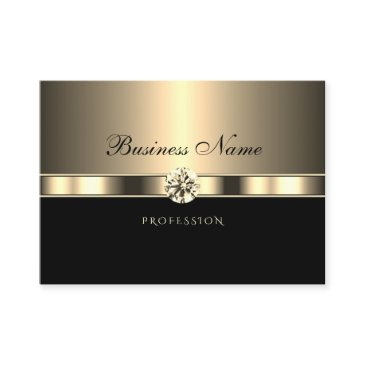 luxurious gold black with sparkling rhinestones business invitations