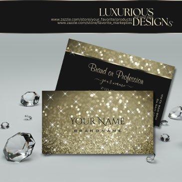 luxurious platinum glitter luminous stars elegance business invitations