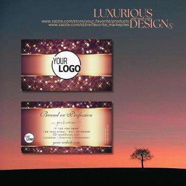luxury burgundy rose golden glitter stars and logo business invitations