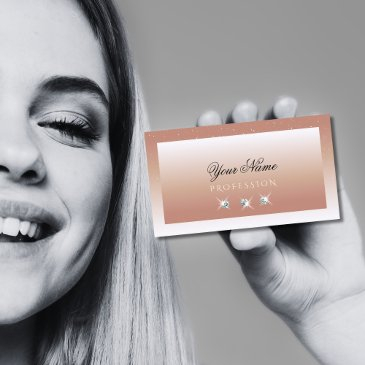 luxury coral white ombre sparkle diamonds stylish business invitations