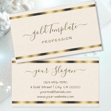 luxury gold signature handlettering font chic business invitations