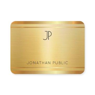 luxury premium silk finish faux gold professional business invitations