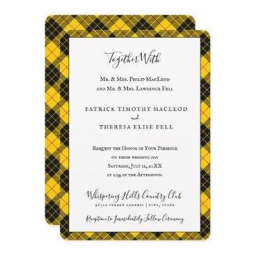 macleod clan tartan scottish plaid invitation