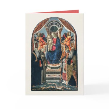 madonna and child enthroned with saints and angels invitations