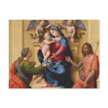 madonna and child enthroned with saints mary postinvitations