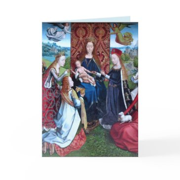 madonna and child with 3 saints (detail; m 070) invitations