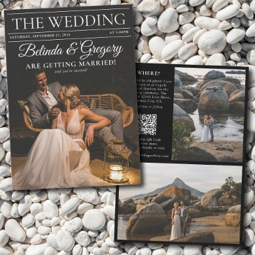 magazine editorial newspaper photos wedding invitation