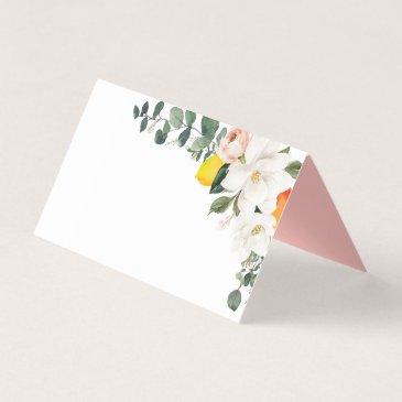 magnolia citrus wedding place invitations