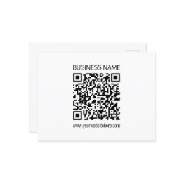 Small Make A Business Qr Code Instantly & Editable Text Postinvitations Front View