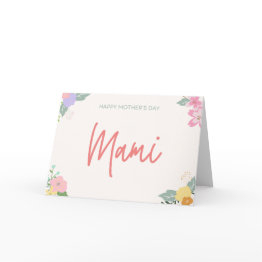 Small Mami | Floral Mother's Day Invitations Front View