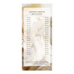 Small Marble Glitter (imitat) Price List Rack Invitations Front View