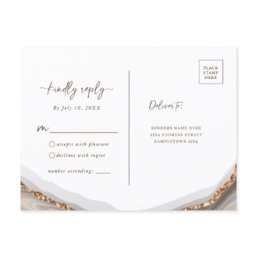 marble stone agate rsvp postinvitations