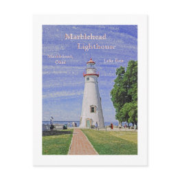 Small Marblehead Lighthouse/lake Erie Postinvitations Front View