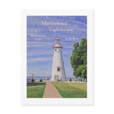 marblehead lighthouse/lake erie postinvitations