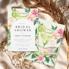 Small Margarita Mexican Fiesta Bridal Shower Invitation Front View
