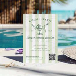Small Margarita Social Club | Bachelorette Weekend Invitation Front View