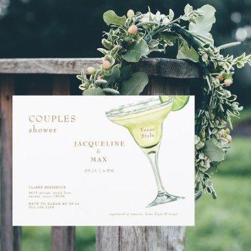 margarita texas style couples wedding shower postinvitations